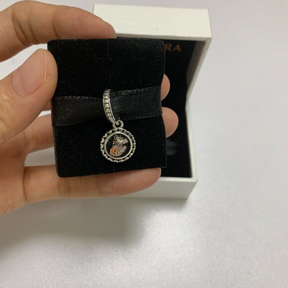 Disney Parks 2022 Halloween Minnie Mouse Boo Ghost Pandora Charm NIB - Picture 2 of 4